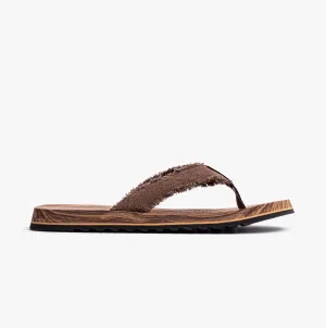 205098/BRN TANTRIC - FRITZ Mens Toe Post Sandals Brown