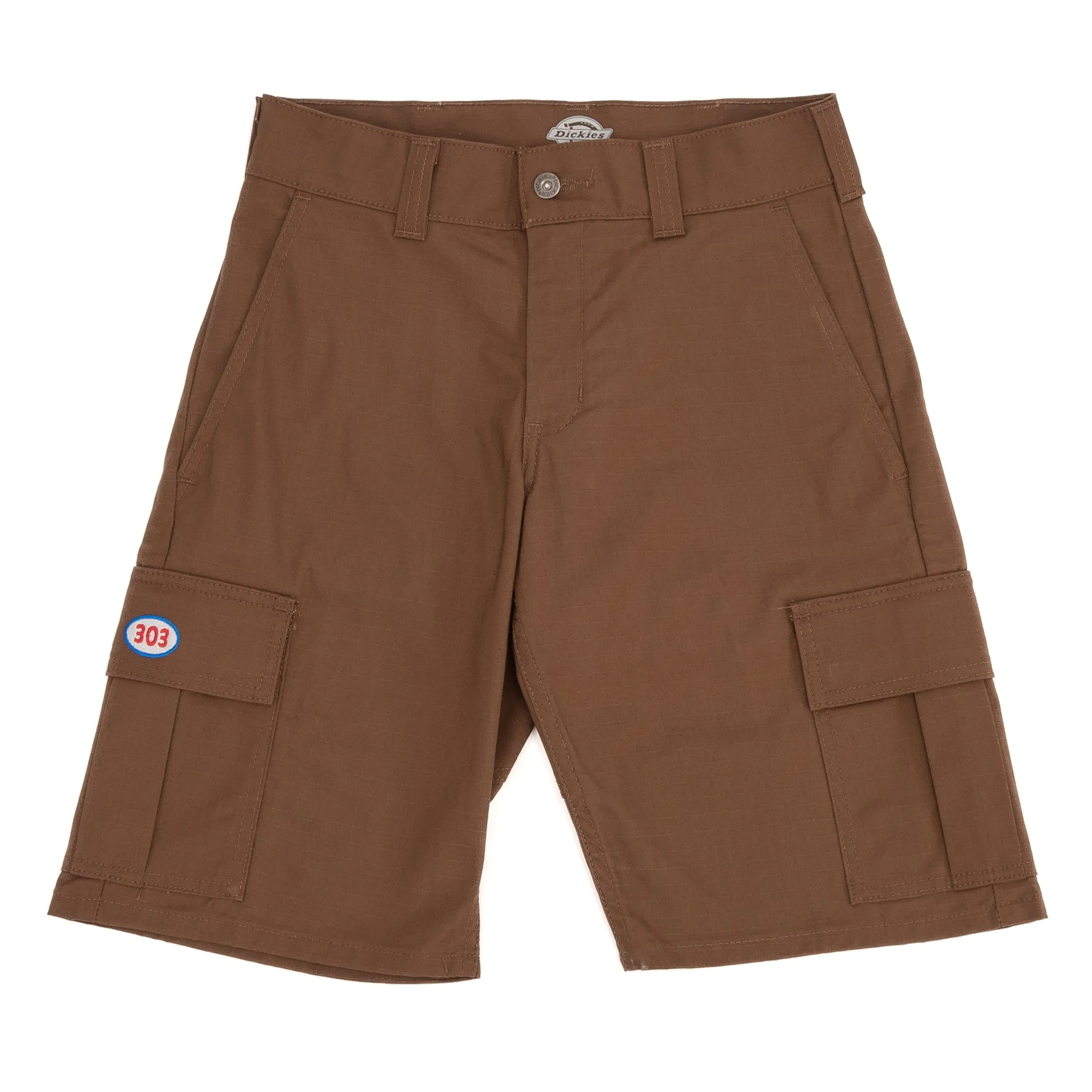 303 Boards - Oval Regular Fit Cargo Dickies Shorts (Timber Brown)