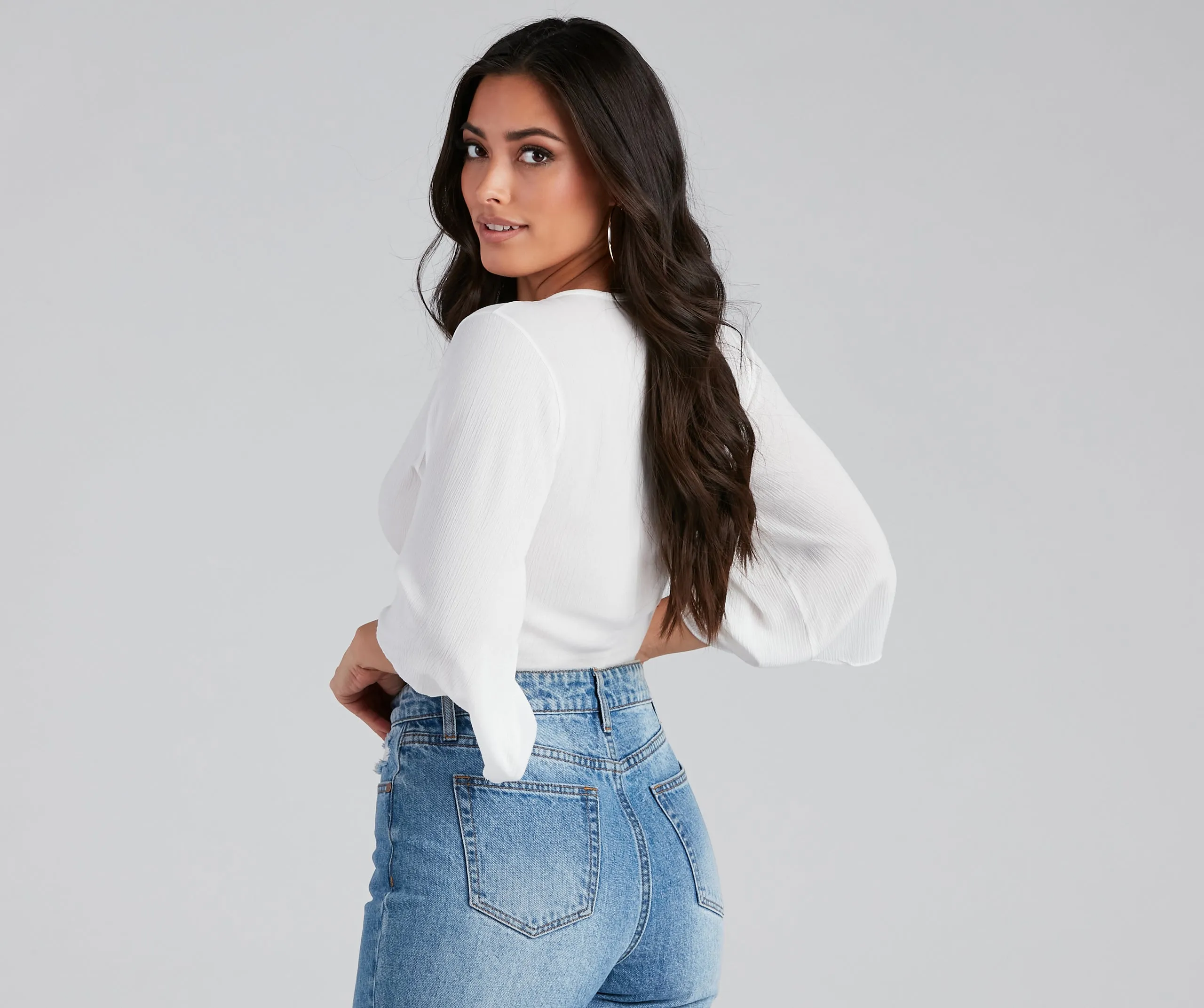 Beachside Beauty Tie-Front Top