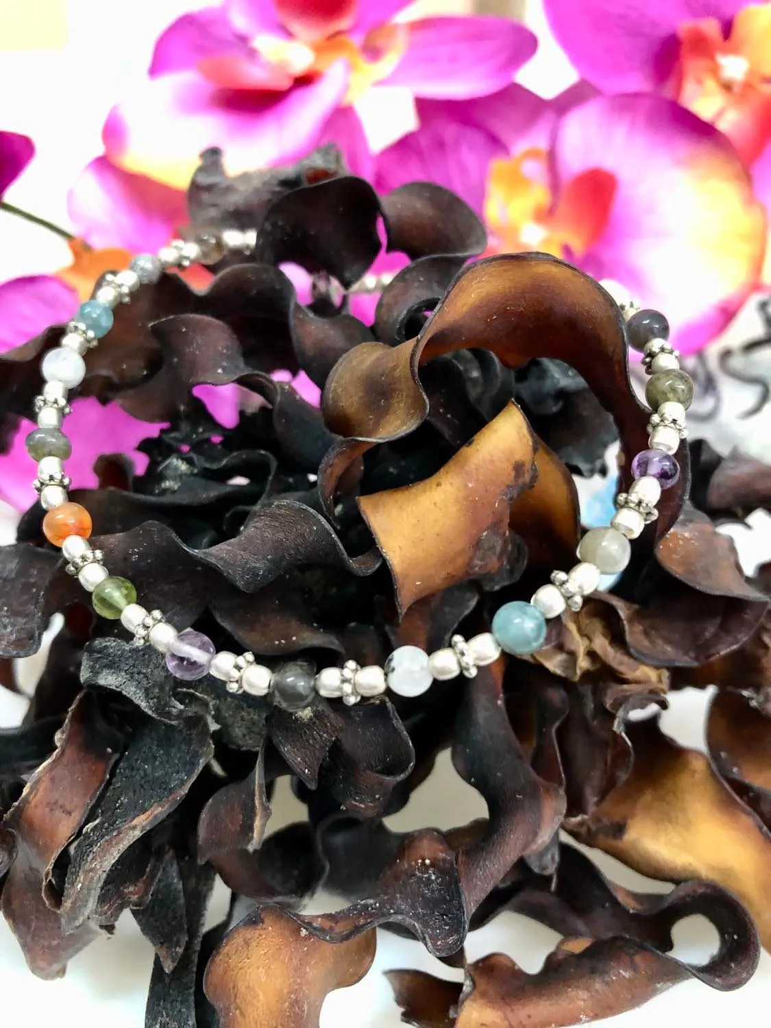 Beaded Stone Anklet