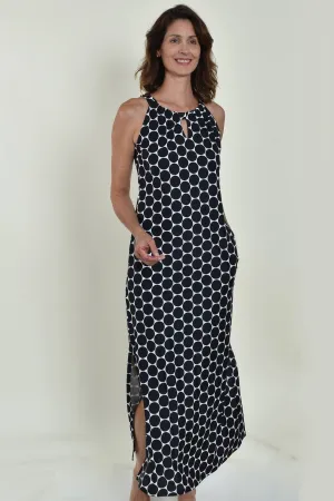 Bermuda Maxi Dress UPF50 - Dots