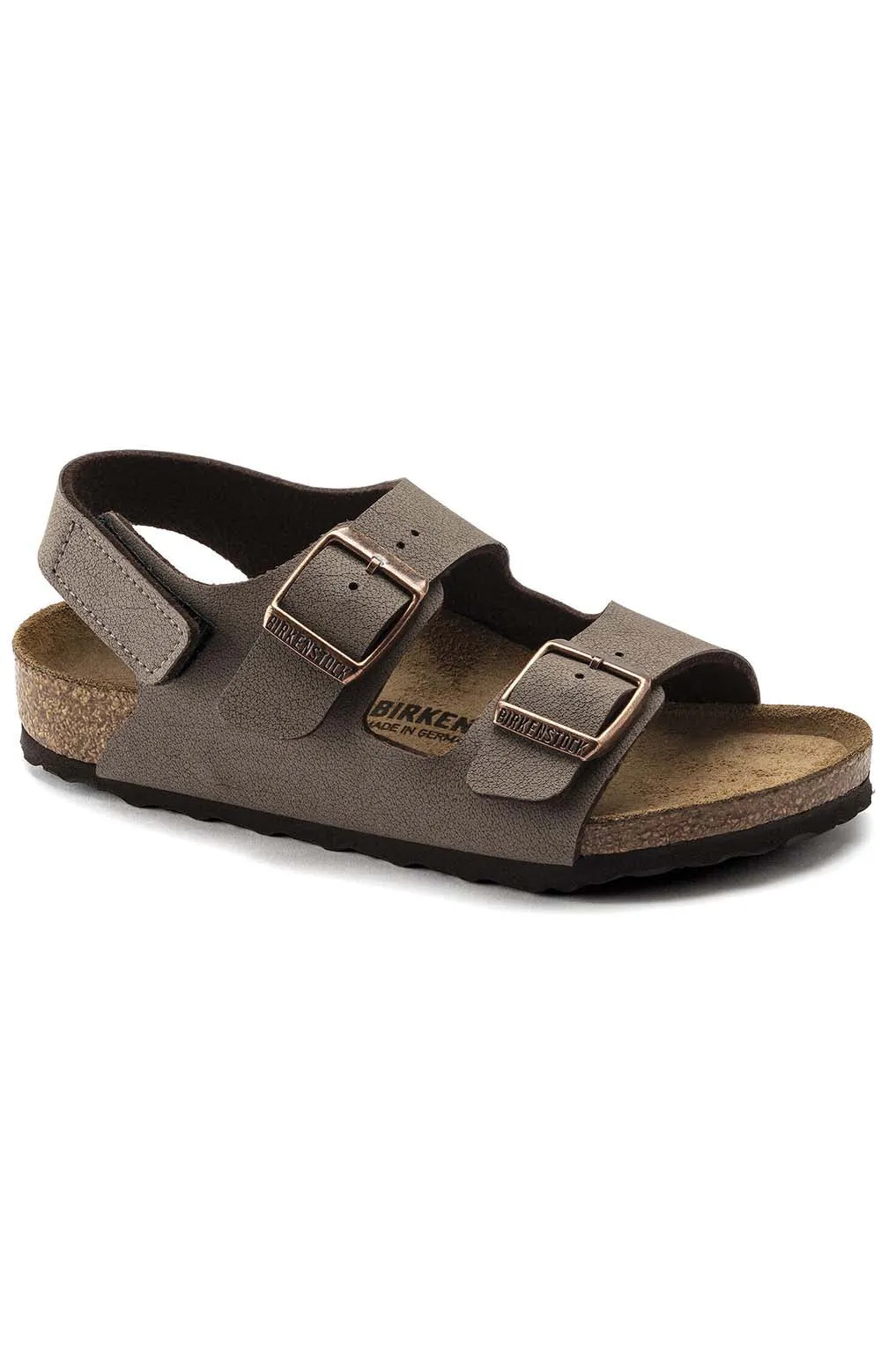 Birkenstock Milano Hl Sandals Kids Mocha Leather 1019600