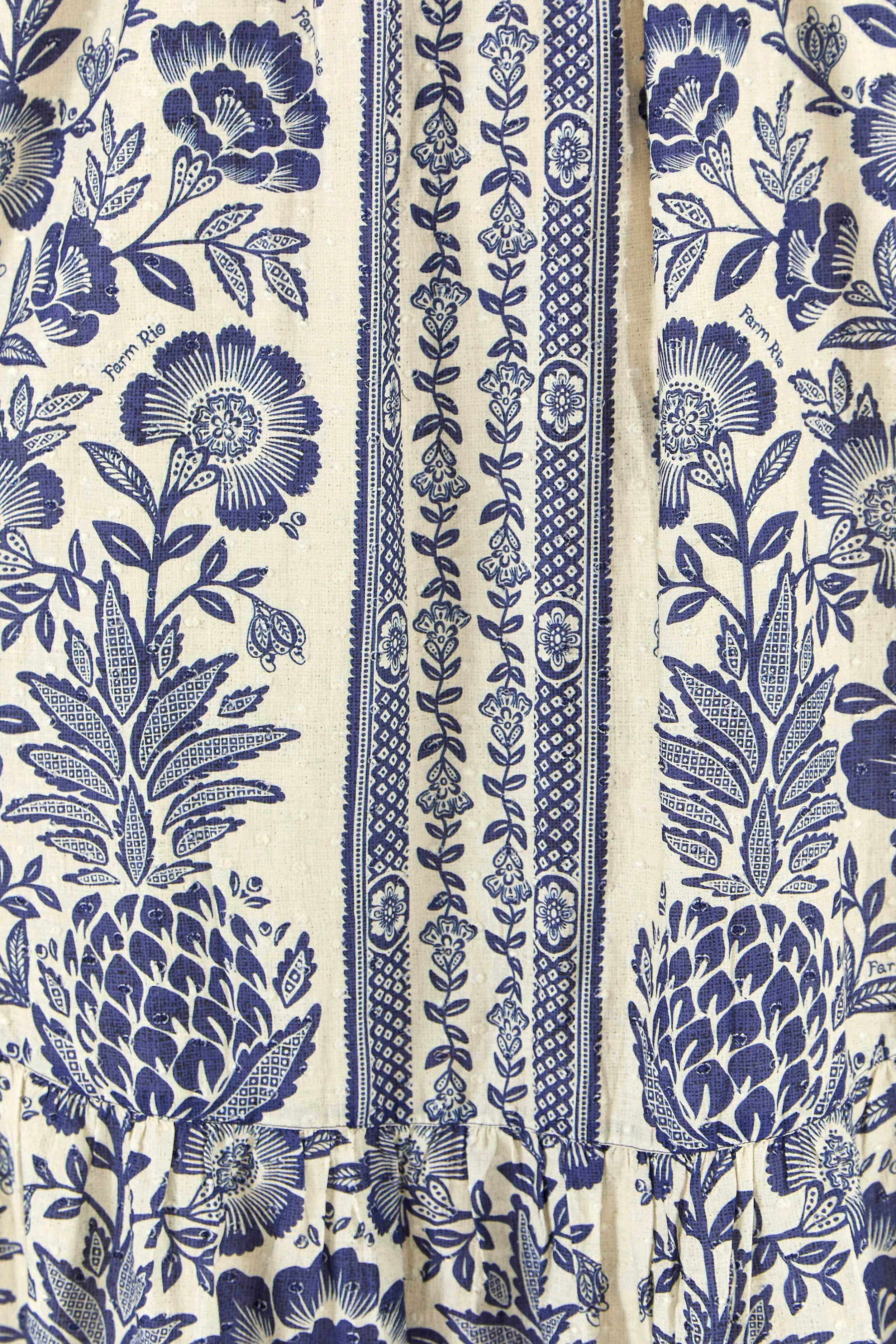 Blue Pineapple Garden Maxi Dress