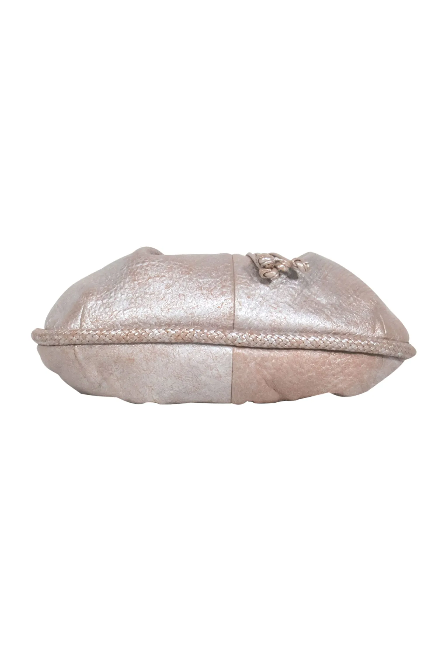 Cole Haan - Beige Metallic Leather Shoulder Bag