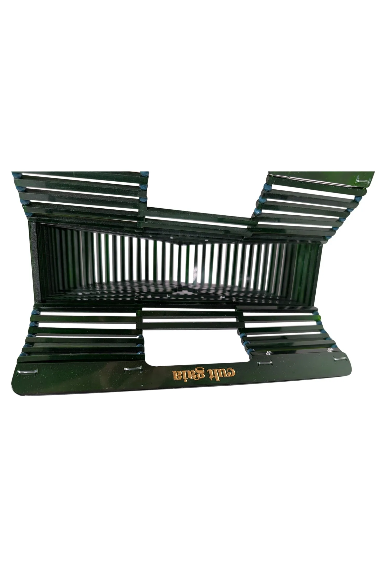 Cult Gaia - Green Marbled Acrylic Ark Mini Bag