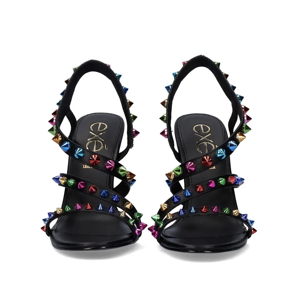 EXE JENNY-700 BLACK HIGH HEEL SANDAL