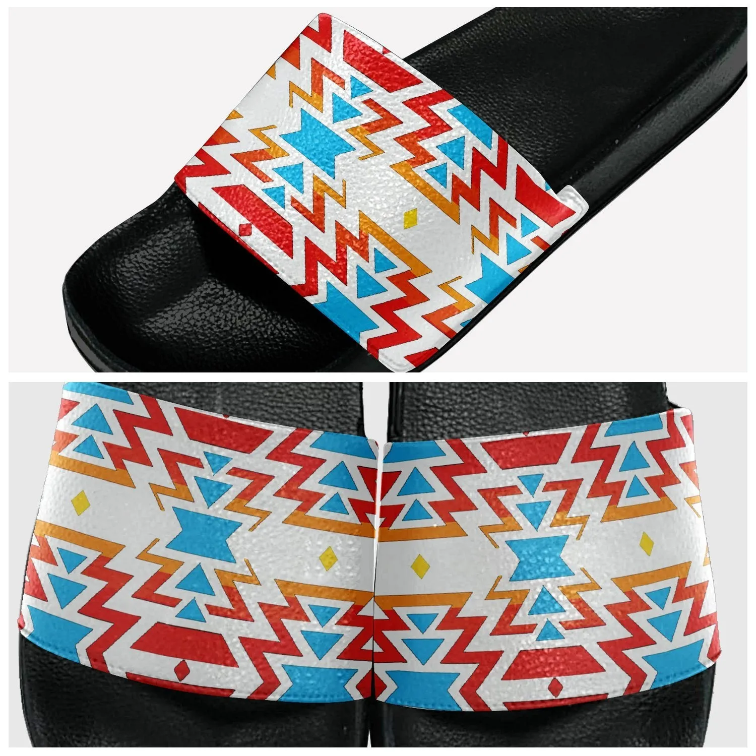Fire Colors and Sky Slide Sandals