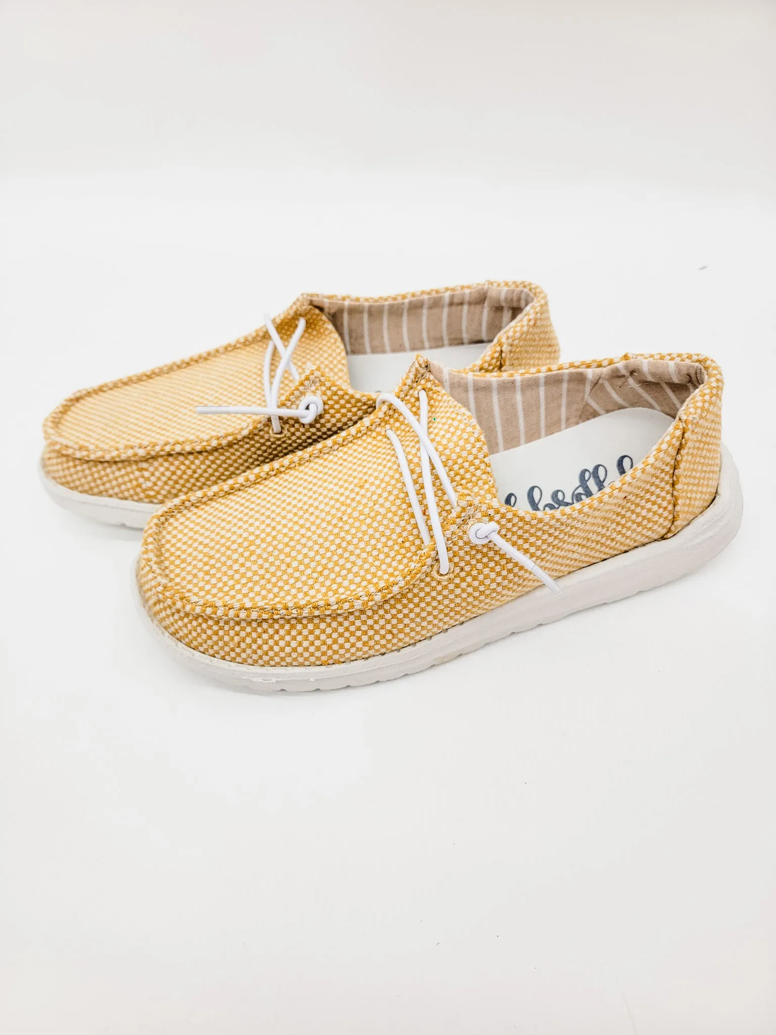 Gypsy Jazz Yellow Amelia Boat Shoes