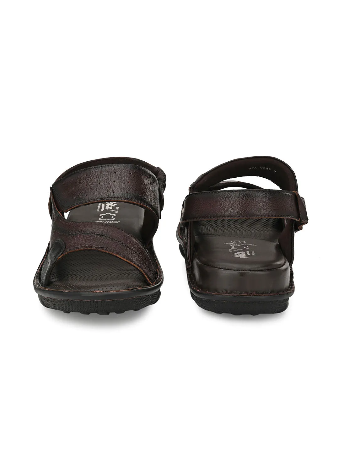 HITZ9247 Men's Totone Leather Daily Wear Slip-On Sandals