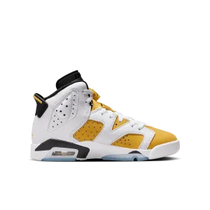 Jordan - Boy - GS Retro 6 - White/Yellow Ochre/Black