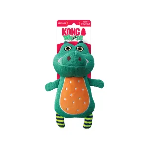 KONG Whoopz Gator Soft Squeaky Toy - Small