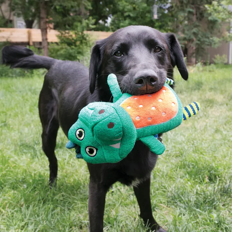 KONG Whoopz Gator Soft Squeaky Toy - Small