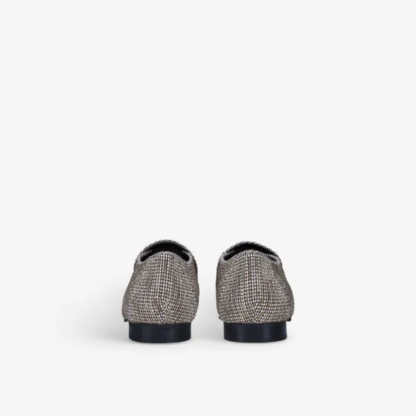 Kurt Geiger London Hugh Eagle Woven Loafers in Brown
