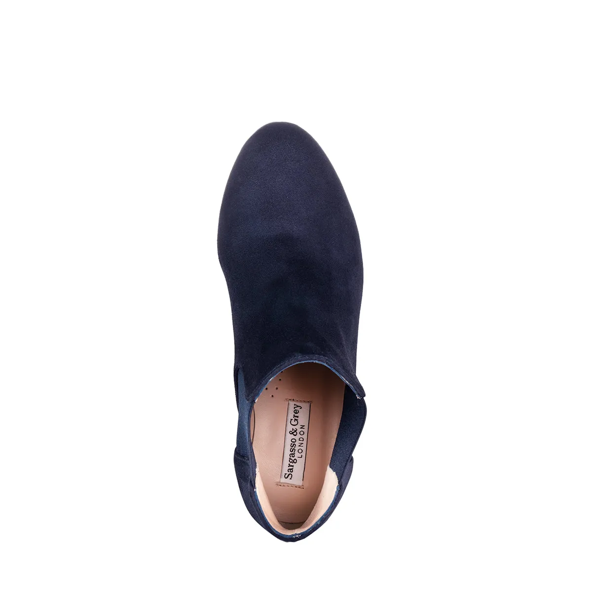 Lily Extra-Wide Fit Boots - Navy Suede