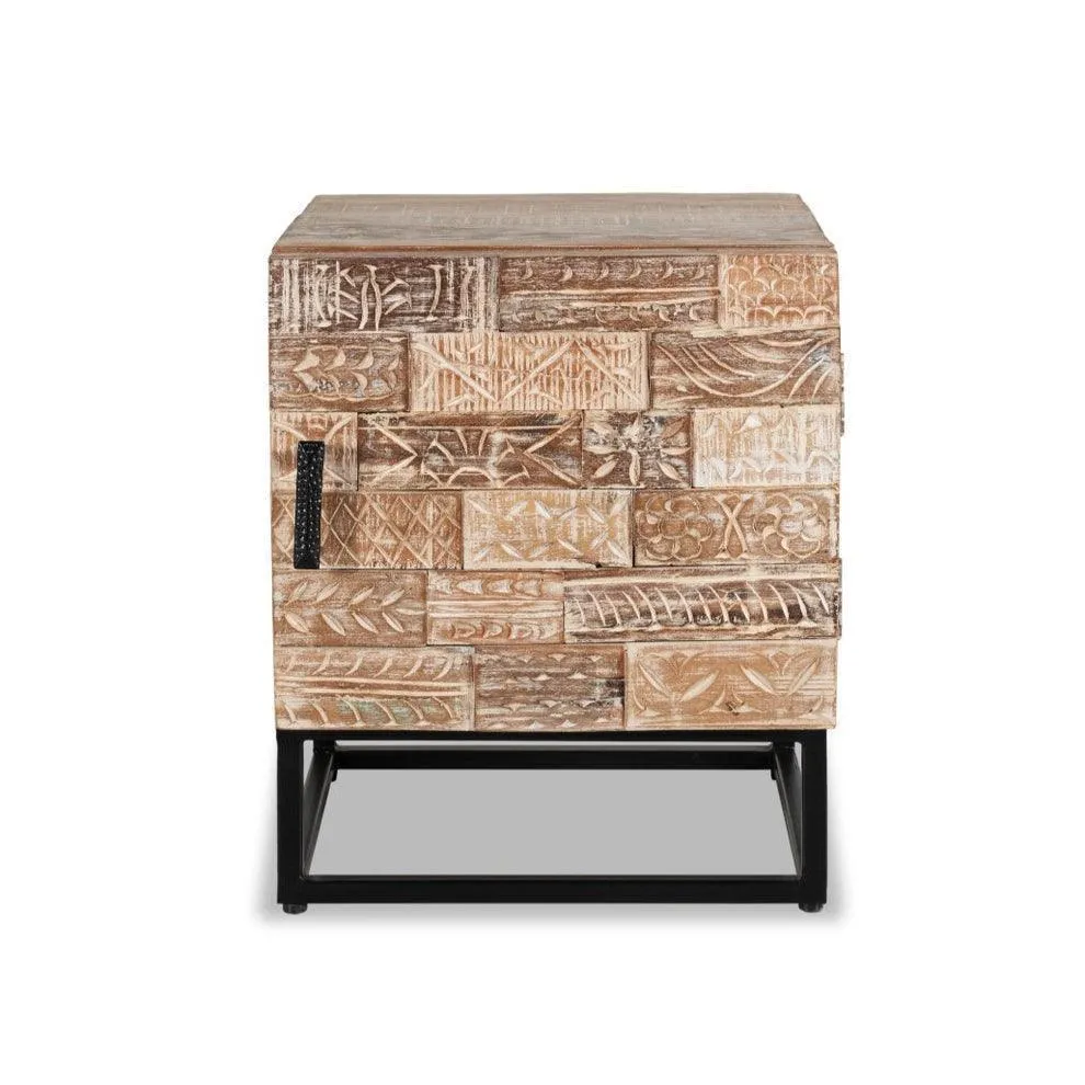 Lincoln Bedside Table Stool Nightstand for Bedroom | Cabinet Drawer