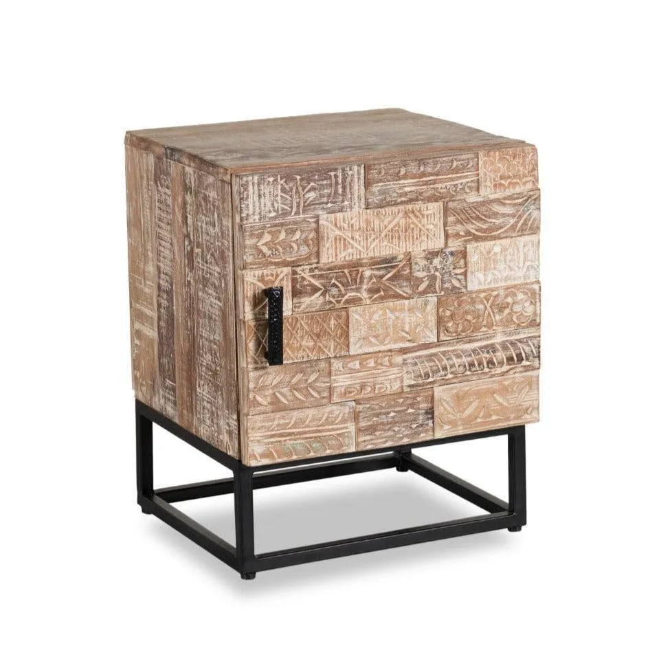 Lincoln Bedside Table Stool Nightstand for Bedroom | Cabinet Drawer
