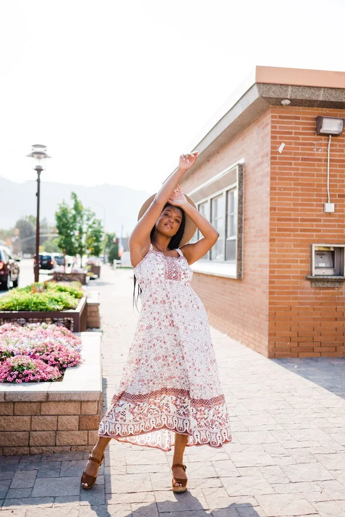 LIVING FREE BEAUTY - Original Boho Chic Floral Maxi Dress