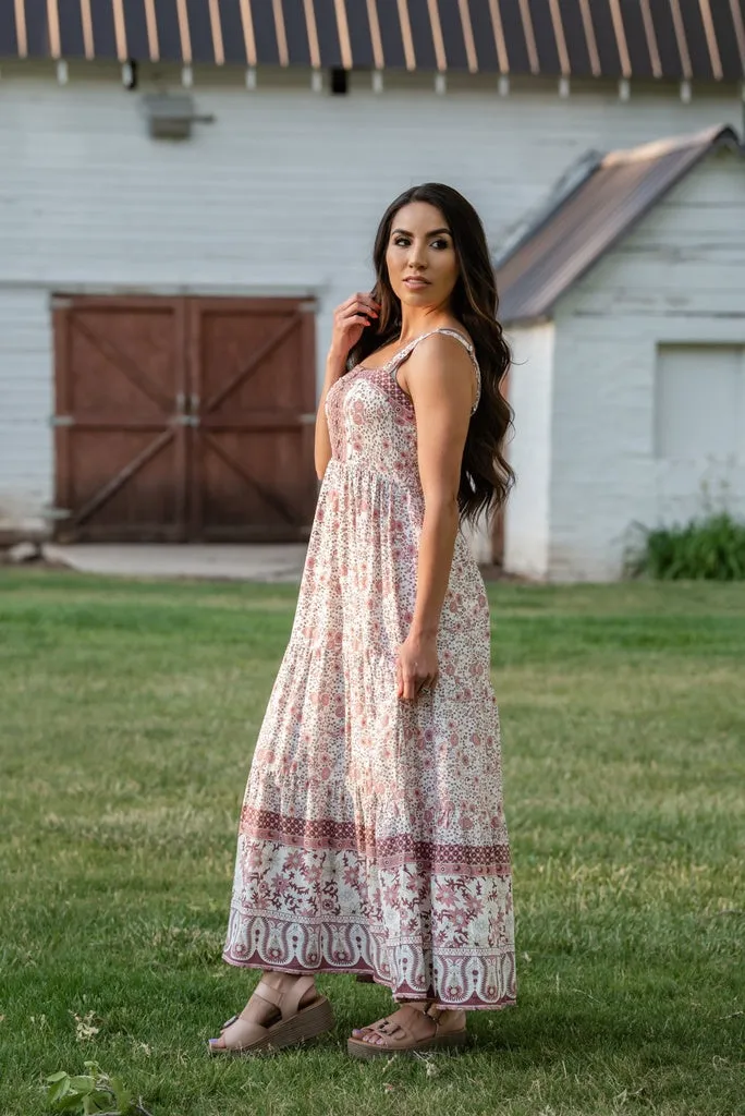 LIVING FREE BEAUTY - Original Boho Chic Floral Maxi Dress
