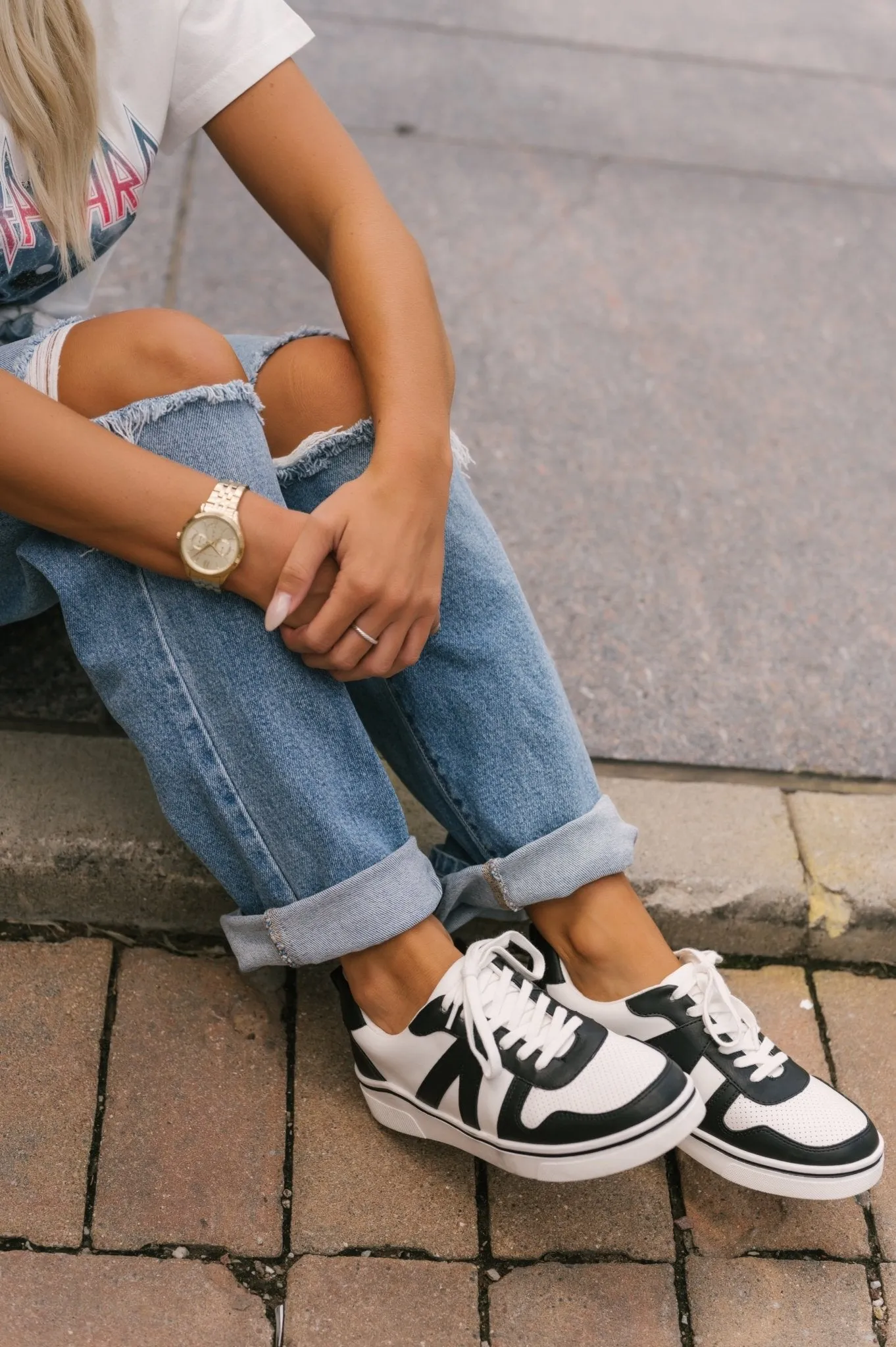 MIA Alta Black & White Sneakers - FINAL SALE