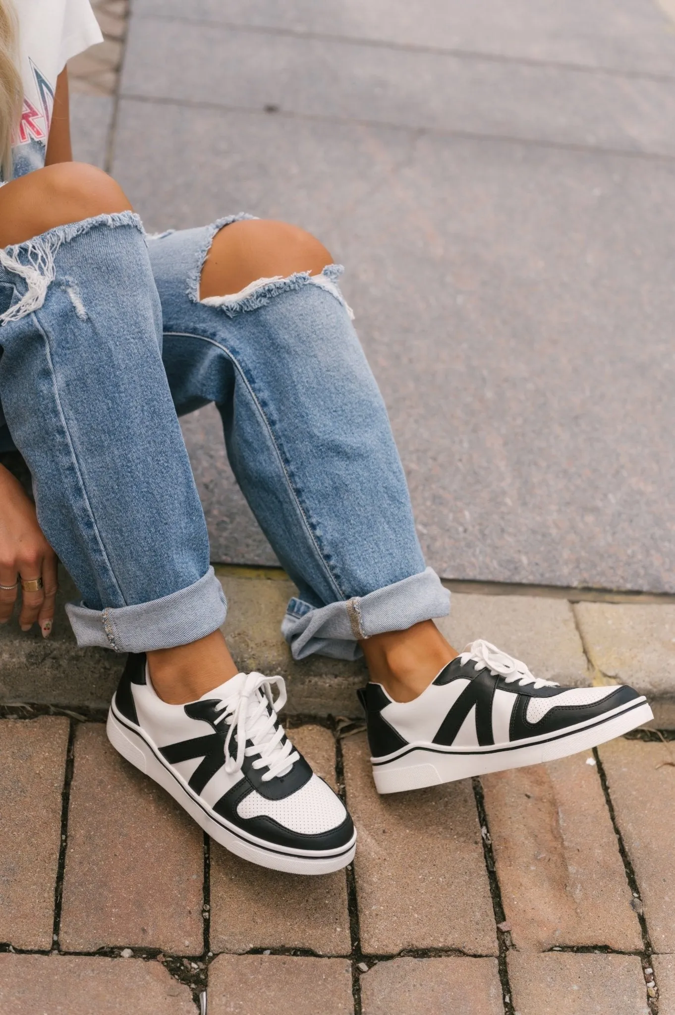 MIA Alta Black & White Sneakers - FINAL SALE