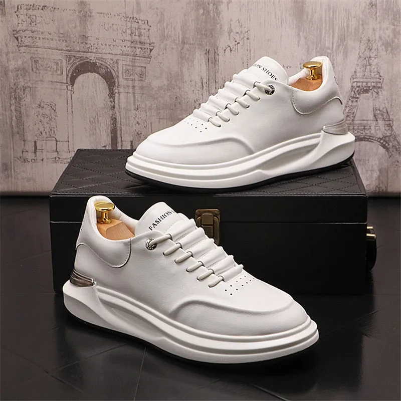 Milano-Caley Leather Platform Sneaker