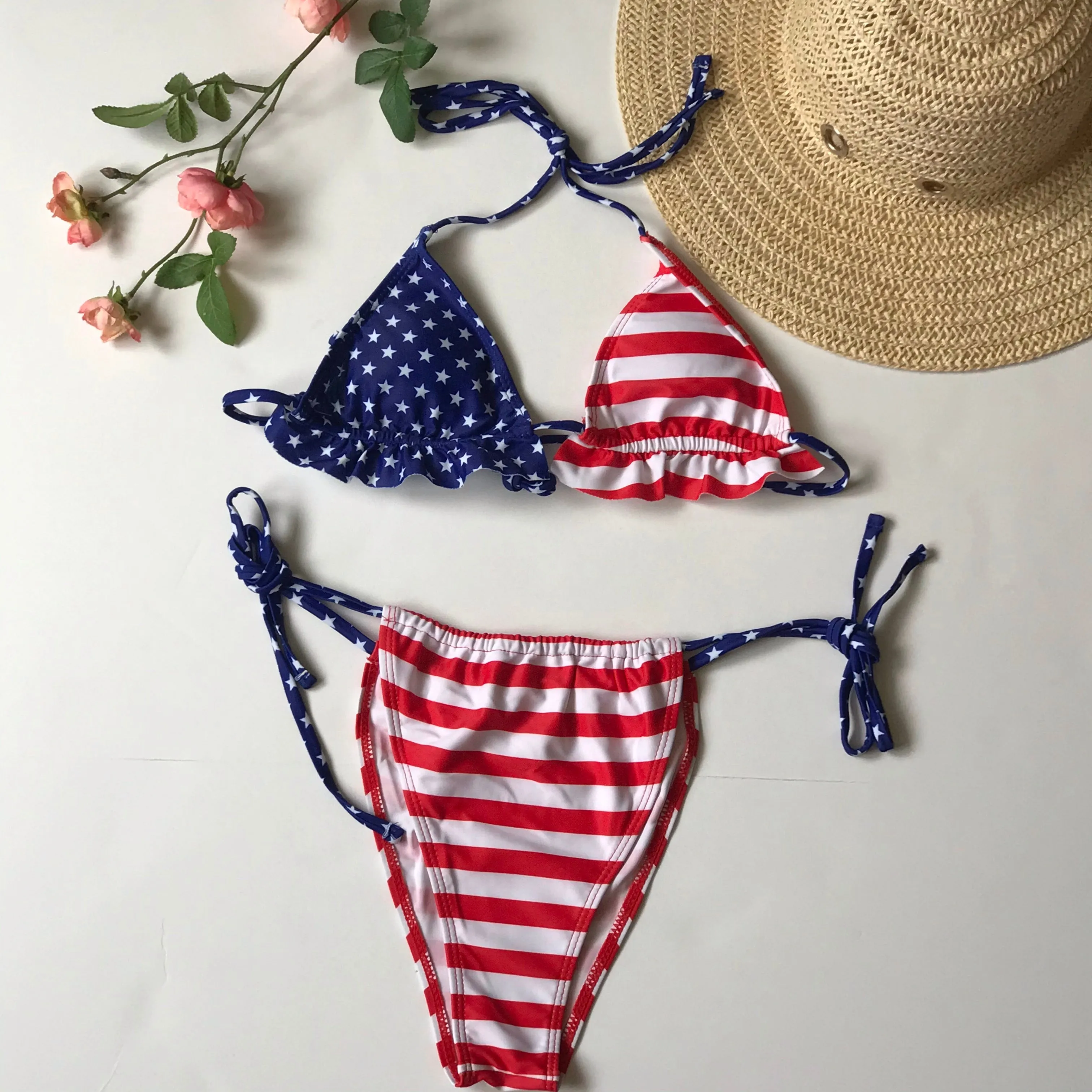 one piece off shoulder ruffled floral swimsuit