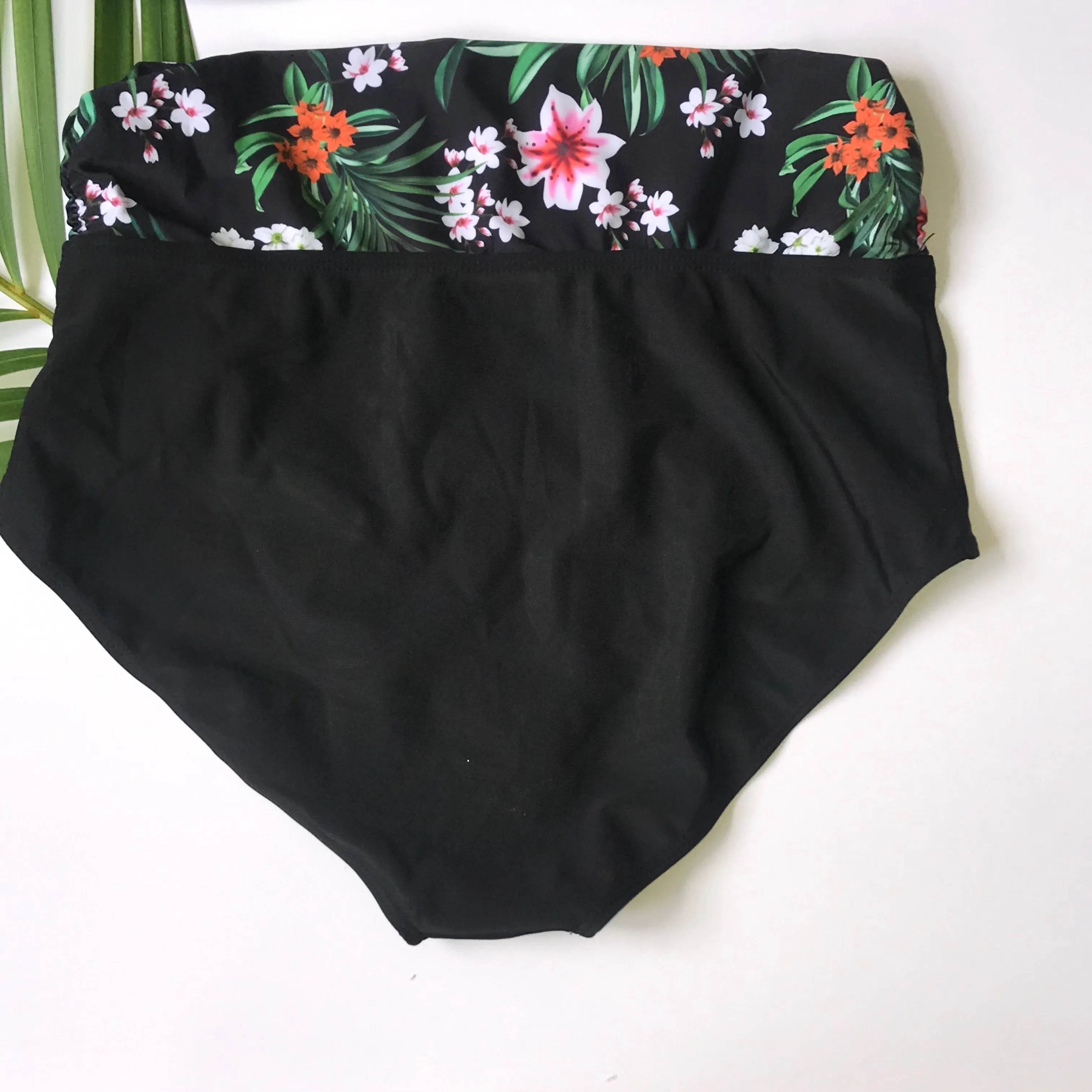 one piece off shoulder ruffled floral swimsuit