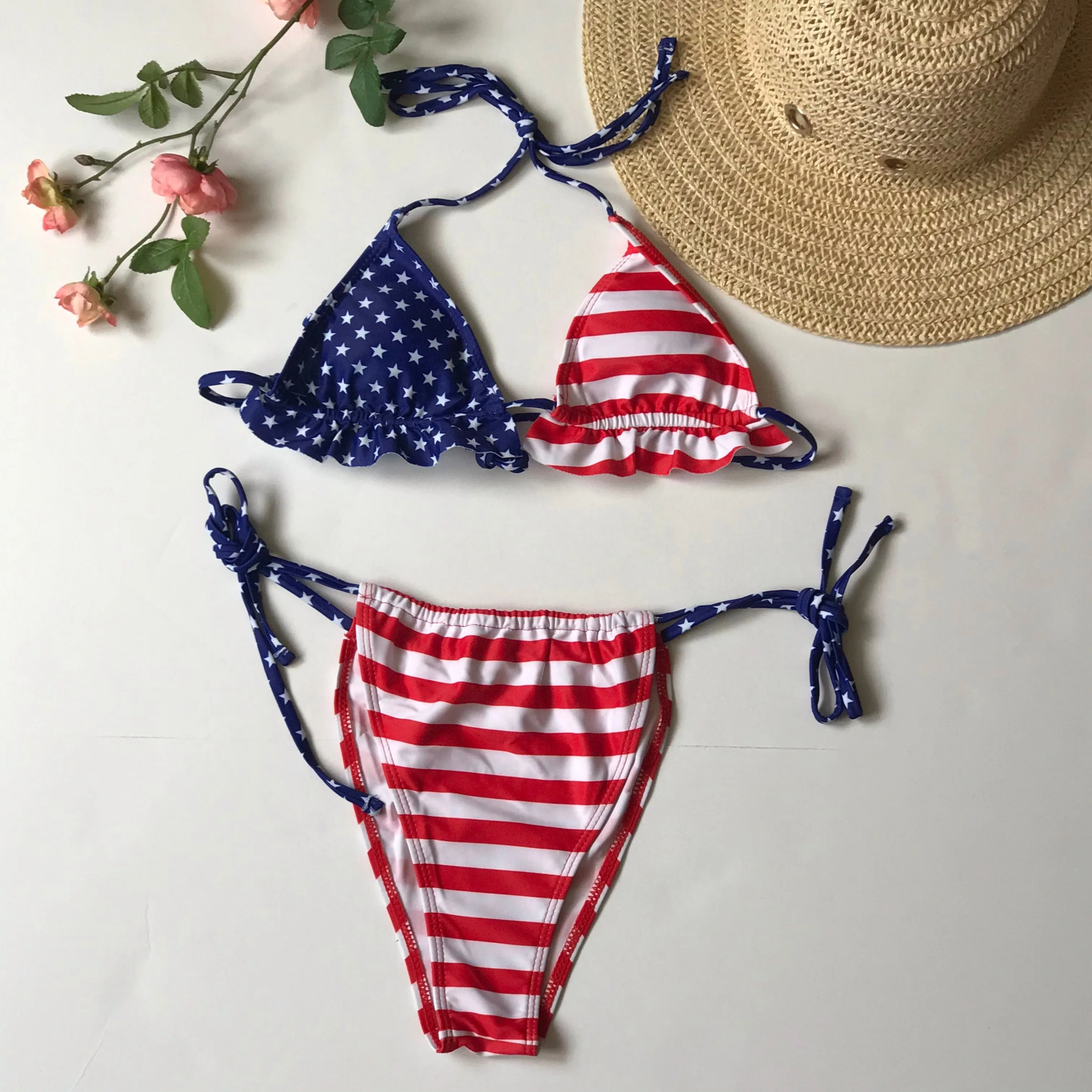 one piece off shoulder ruffled floral swimsuit