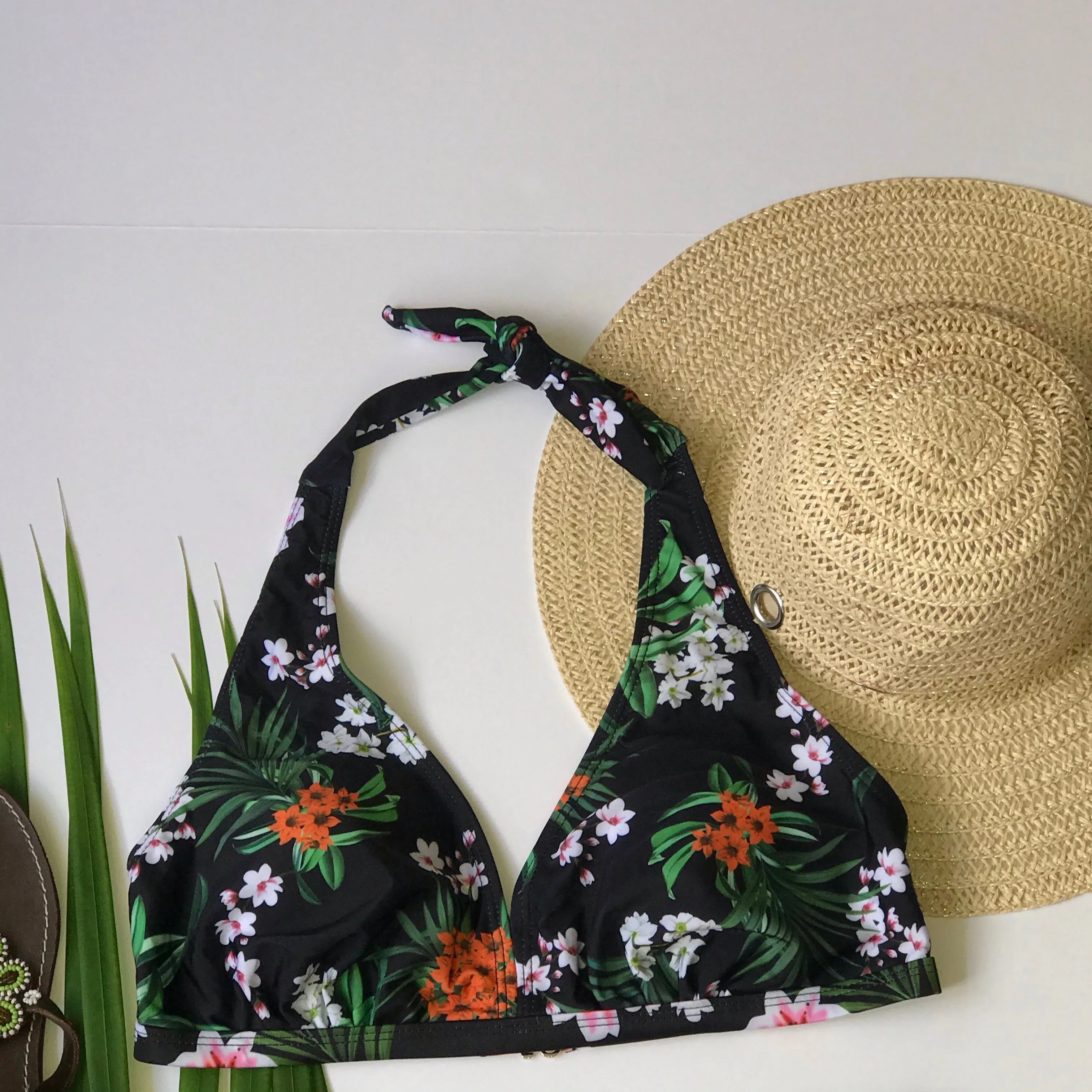 one piece off shoulder ruffled floral swimsuit