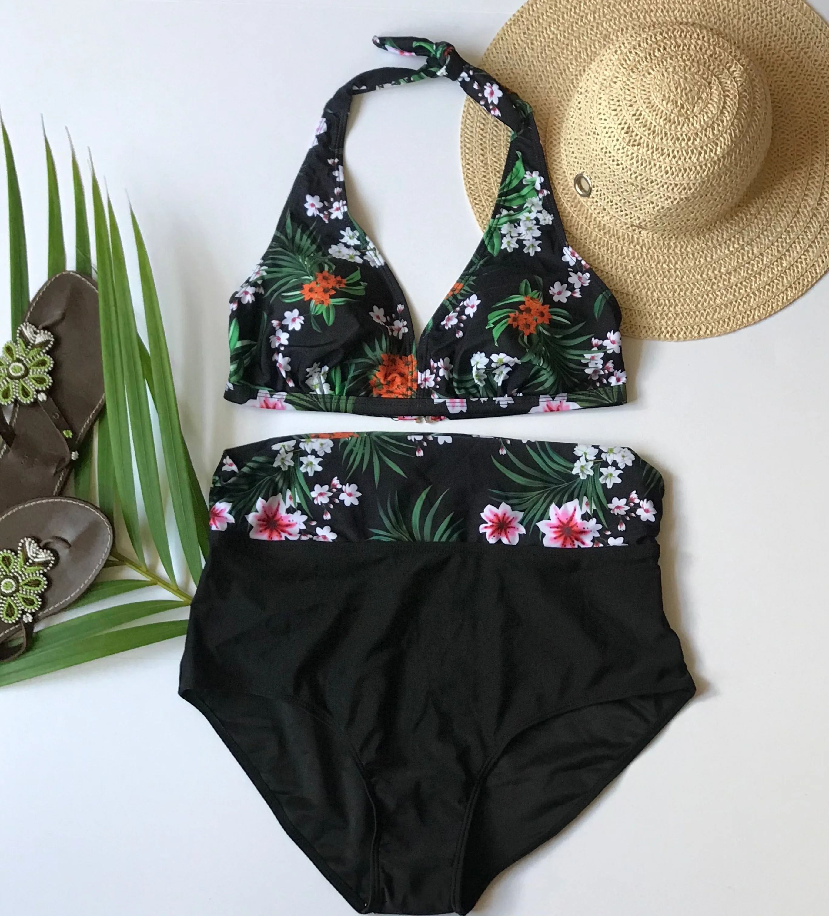 one piece off shoulder ruffled floral swimsuit