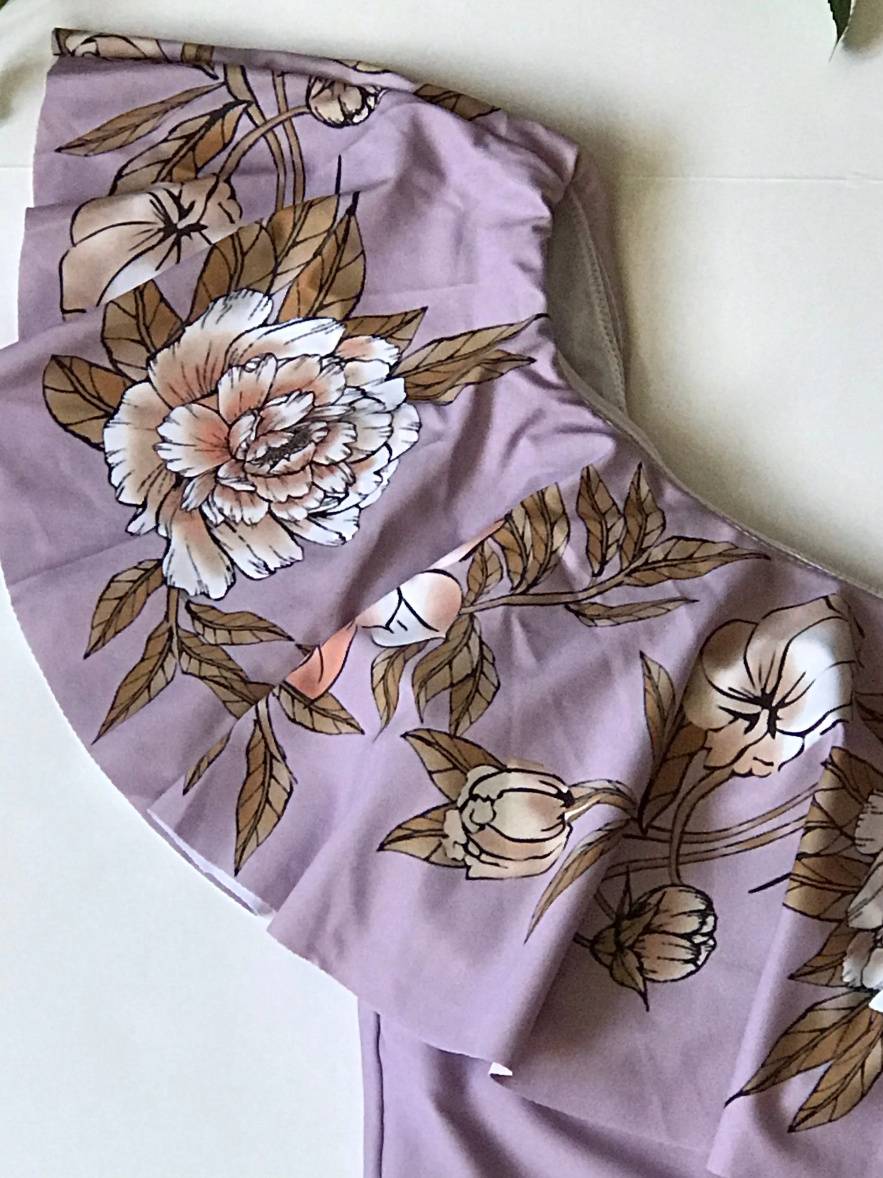 one piece off shoulder ruffled floral swimsuit