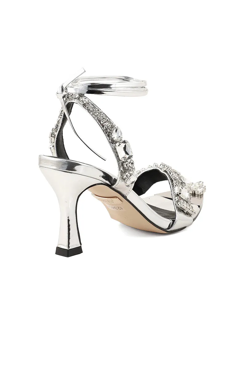 Party Wear Sandal I23458-Silver