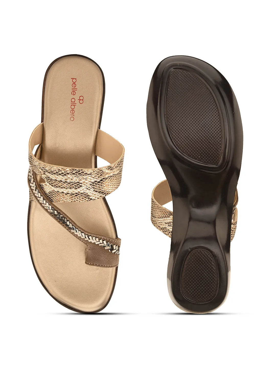 Pelle Albero Champ Faux Leather Slip on Lightweight Comfortable Designer Basic Flat For Women
