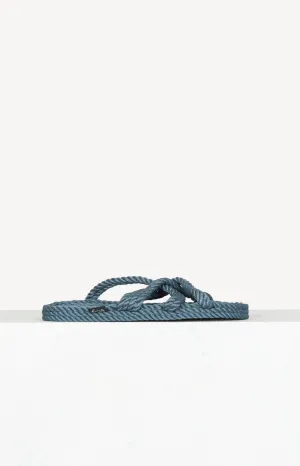 Sandale Slip On in Denim