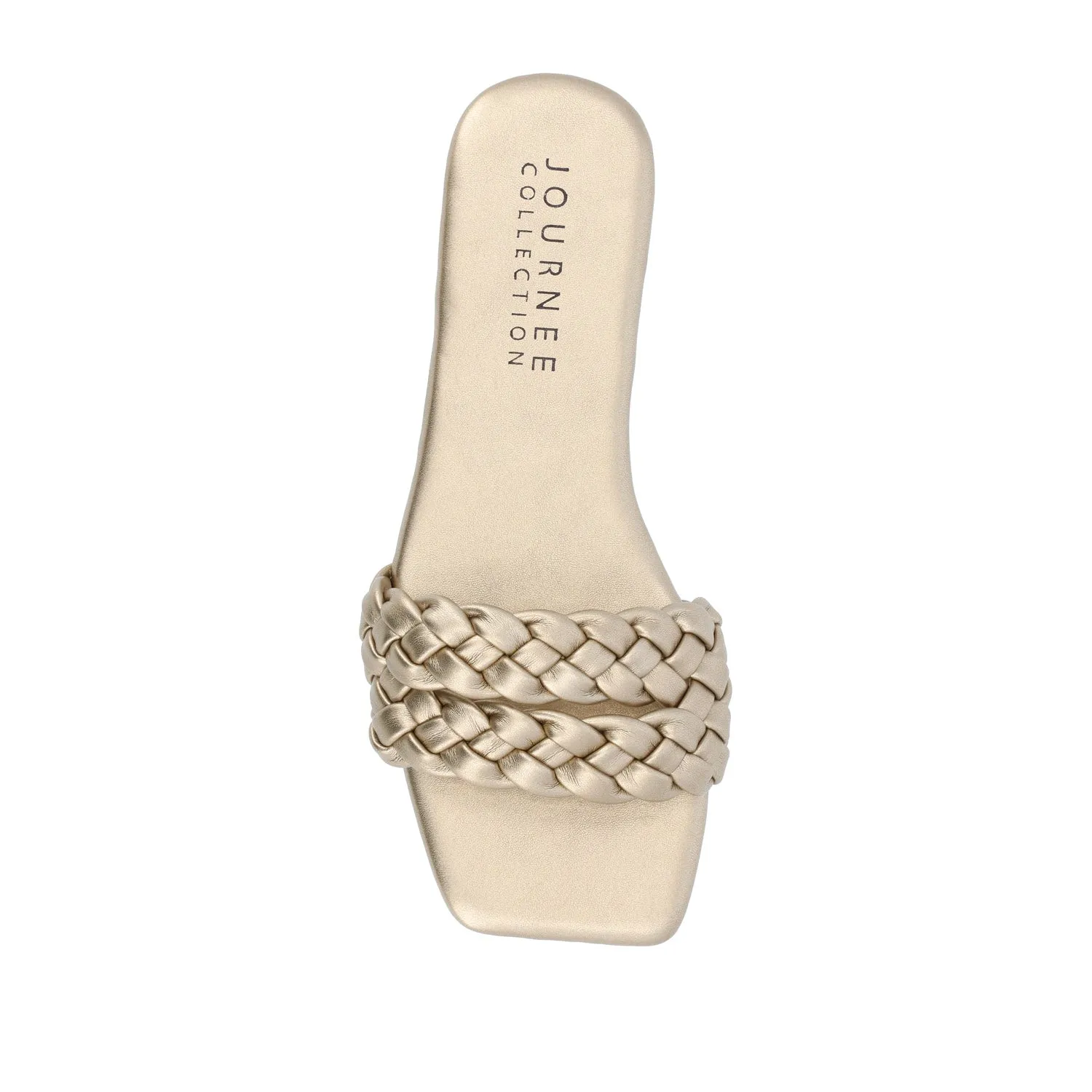 SAWYERR STATEMENT SLIDE SANDALS IN WIDE