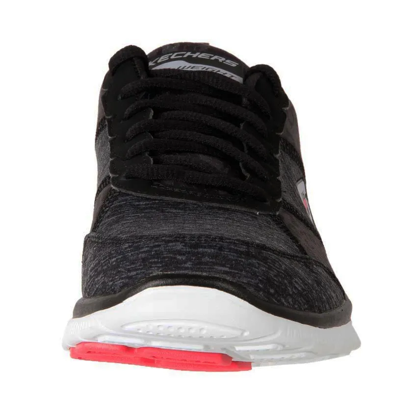 Skechers Flex Appeal Tribeca Black White Memory Foam