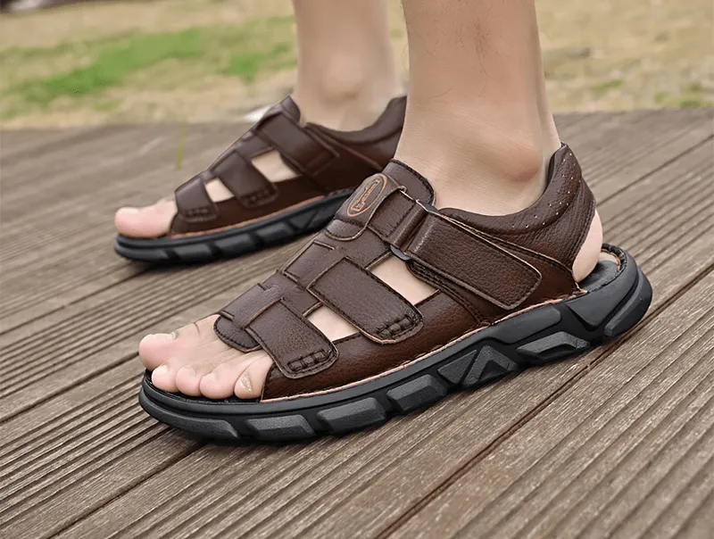 Vintage Men's Sandals With Soft Bottom / Outdoor Trekking Footwear - SF1340