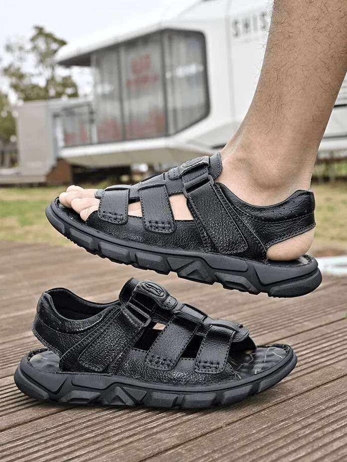 Vintage Men's Sandals With Soft Bottom / Outdoor Trekking Footwear - SF1340