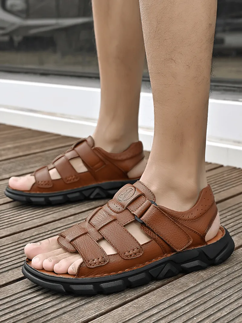 Vintage Men's Sandals With Soft Bottom / Outdoor Trekking Footwear - SF1340