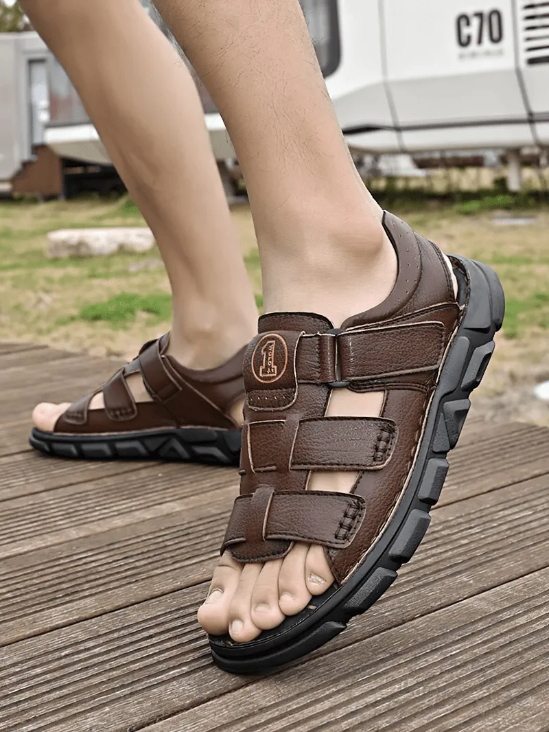 Vintage Men's Sandals With Soft Bottom / Outdoor Trekking Footwear - SF1340