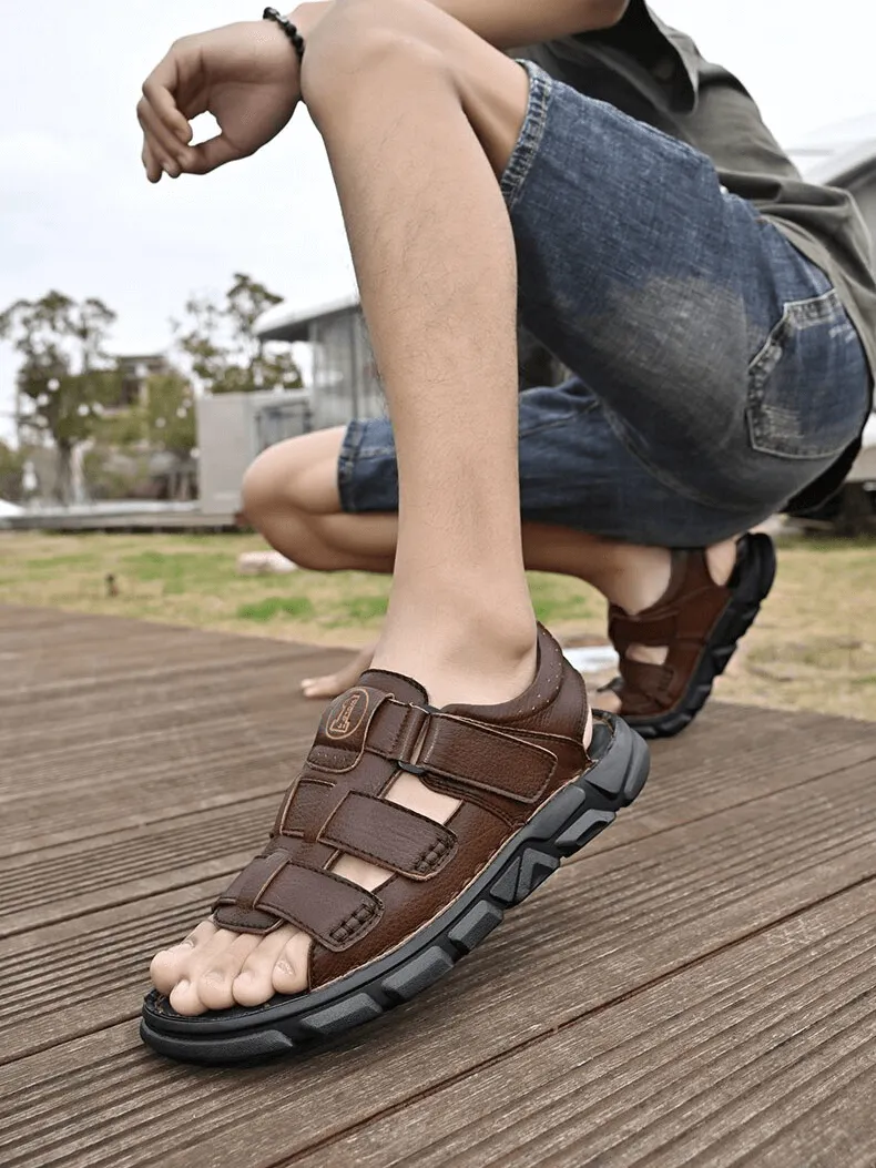 Vintage Men's Sandals With Soft Bottom / Outdoor Trekking Footwear - SF1340