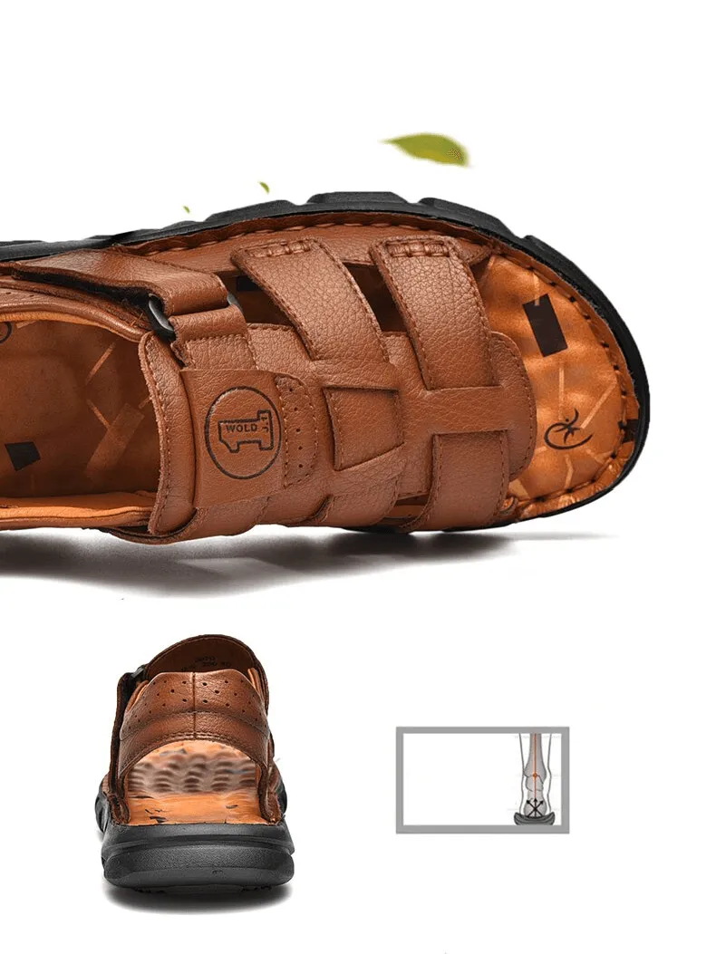 Vintage Men's Sandals With Soft Bottom / Outdoor Trekking Footwear - SF1340
