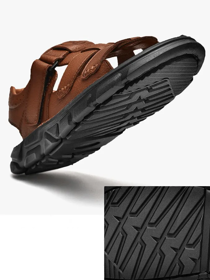 Vintage Men's Sandals With Soft Bottom / Outdoor Trekking Footwear - SF1340