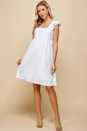 Willow's White Eyelet Dress